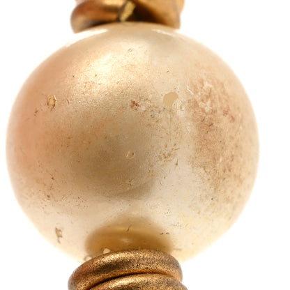 Chanel Pearl Chain CC Pendant Necklace Gold 9 of 11
