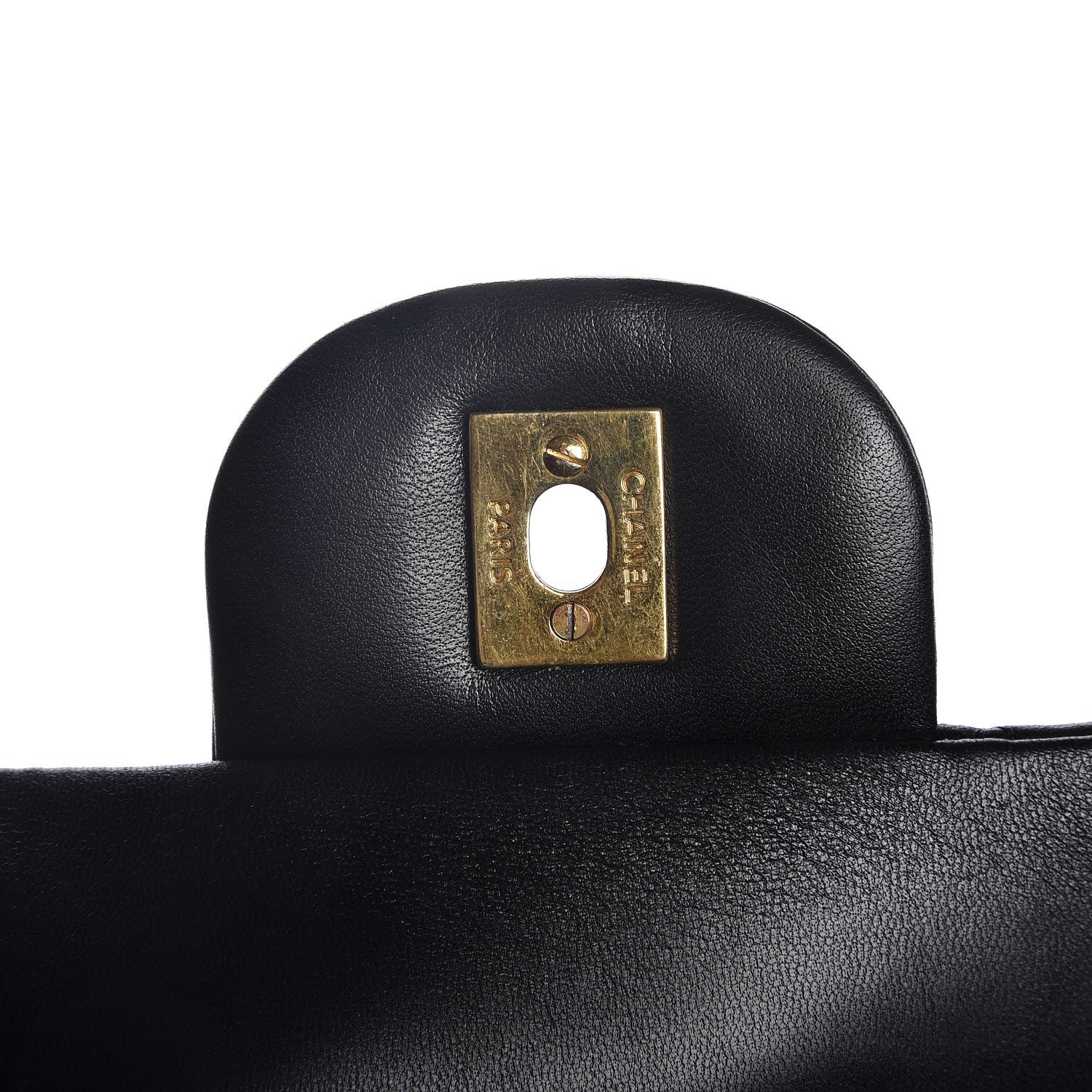 Chanel Lambskin Quilted Jumbo Double Flap Black 9 of 9