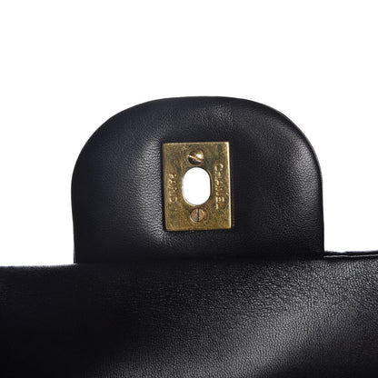 Chanel Lambskin Quilted Jumbo Double Flap Black 9 of 9