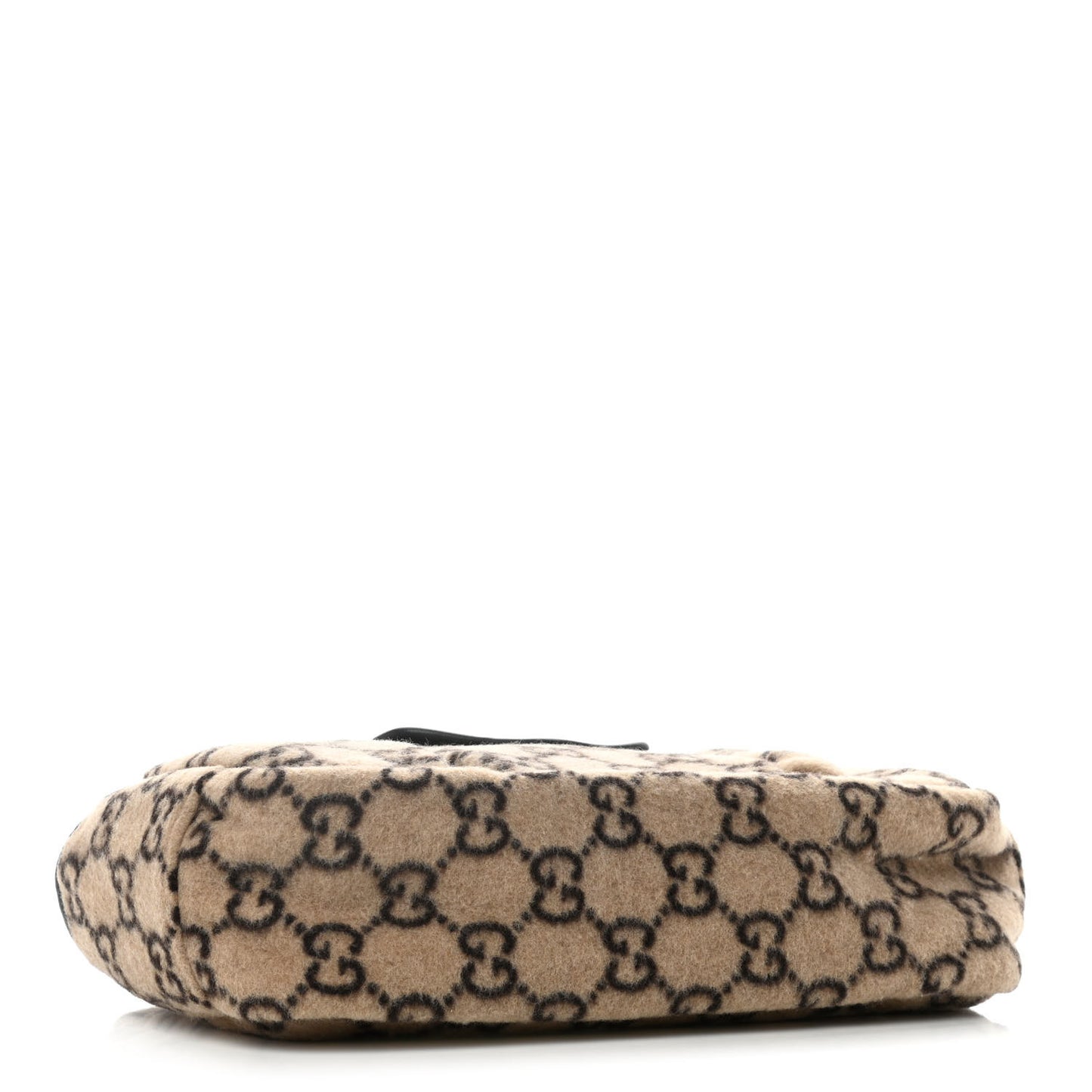 Covered Wool GG Monogram Childrens Tote Beige Ebony