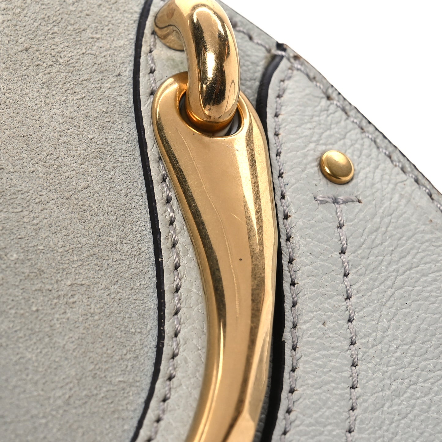 Calfskin Suede Small Pixie Bag Airy Grey