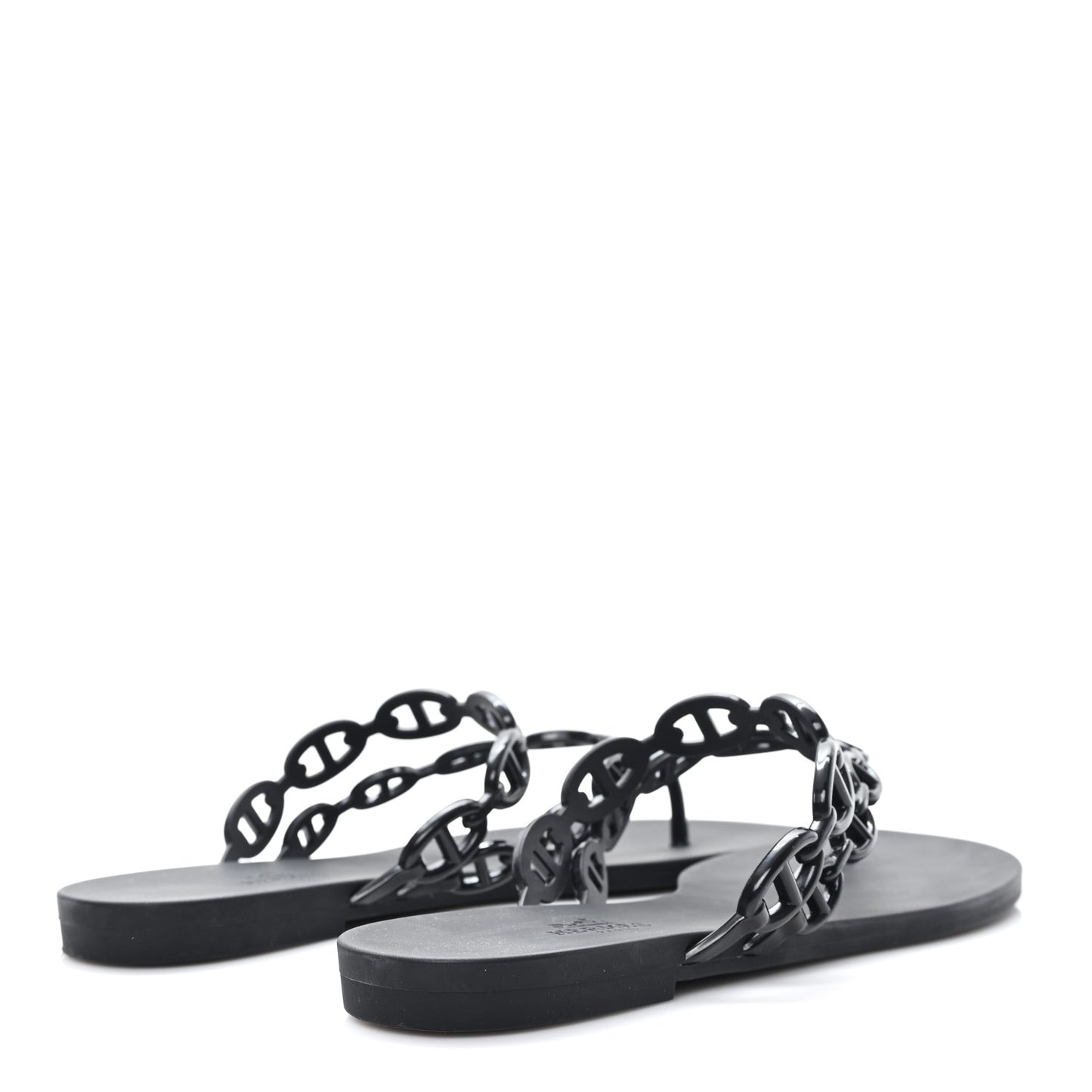 Rubber Chaine d'Ancre Island Sandals 39 Black