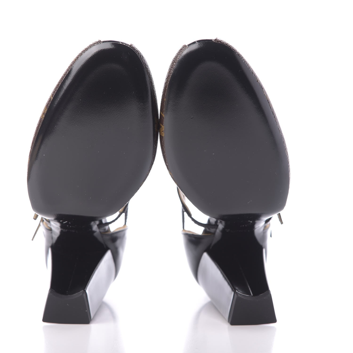 Louis Vuitton Monogram Headline Pumps 40 Black 7 of 9