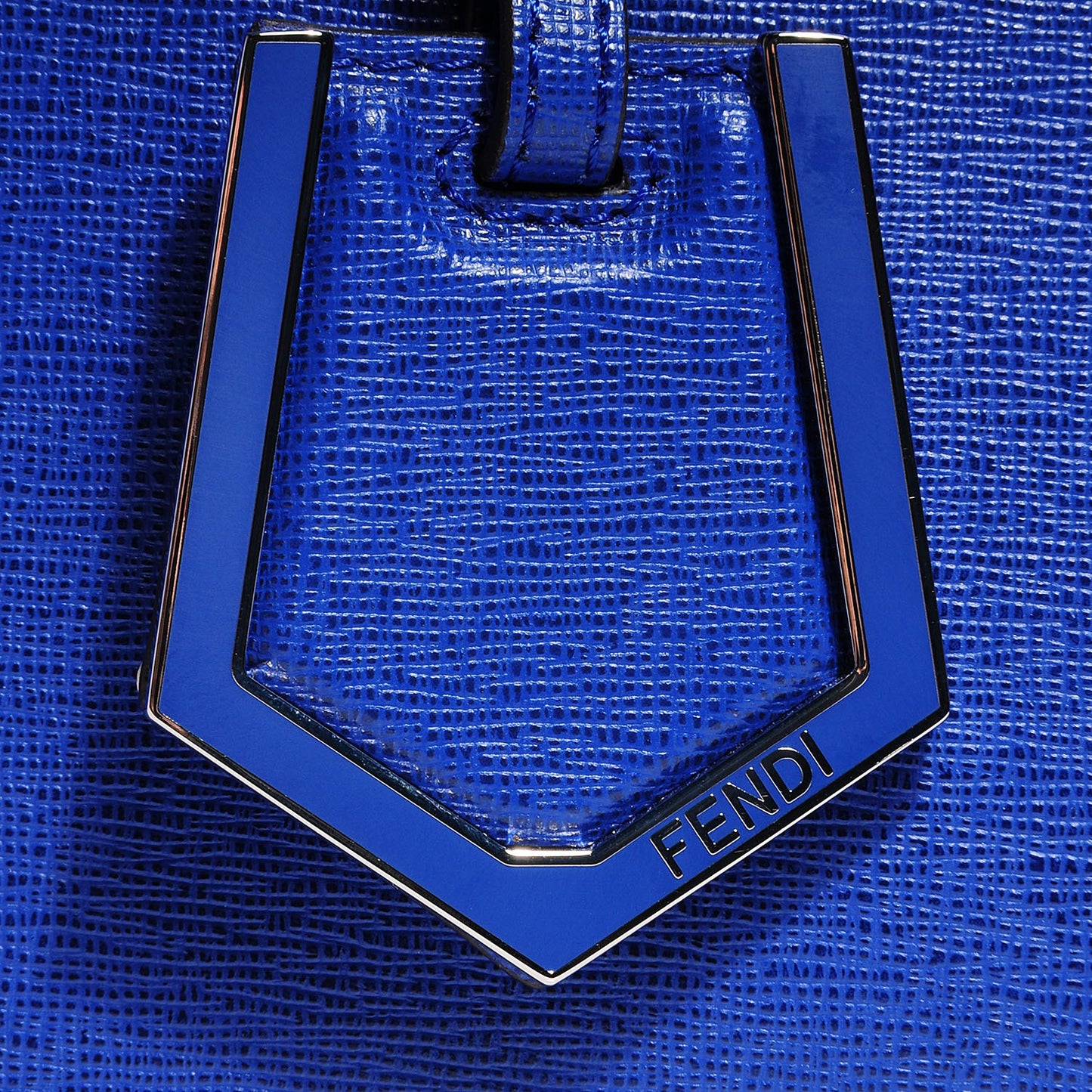 Vitello Elite Petite 2Jours Tote Blue Neon