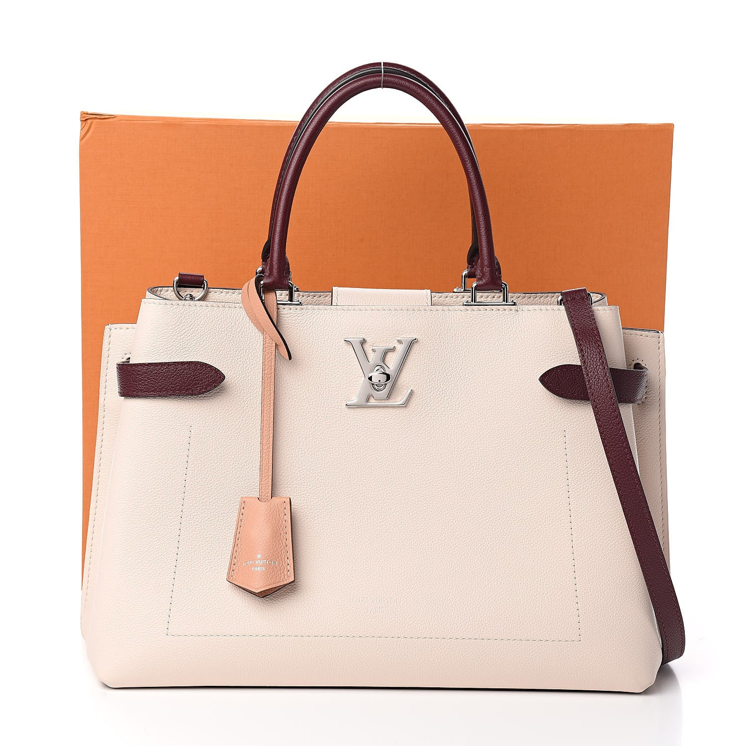 Louis Vuitton Calfskin Lockme Day Rose Silk Quartz Calla 10 of 10