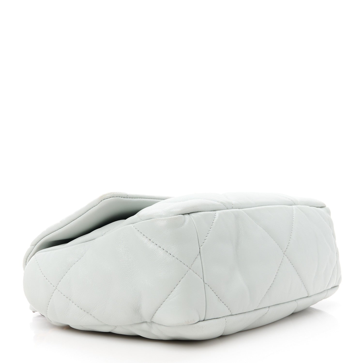 Chanel Lambskin Quilted Medium Chanel 19 Flap Light Blue 4 of 11