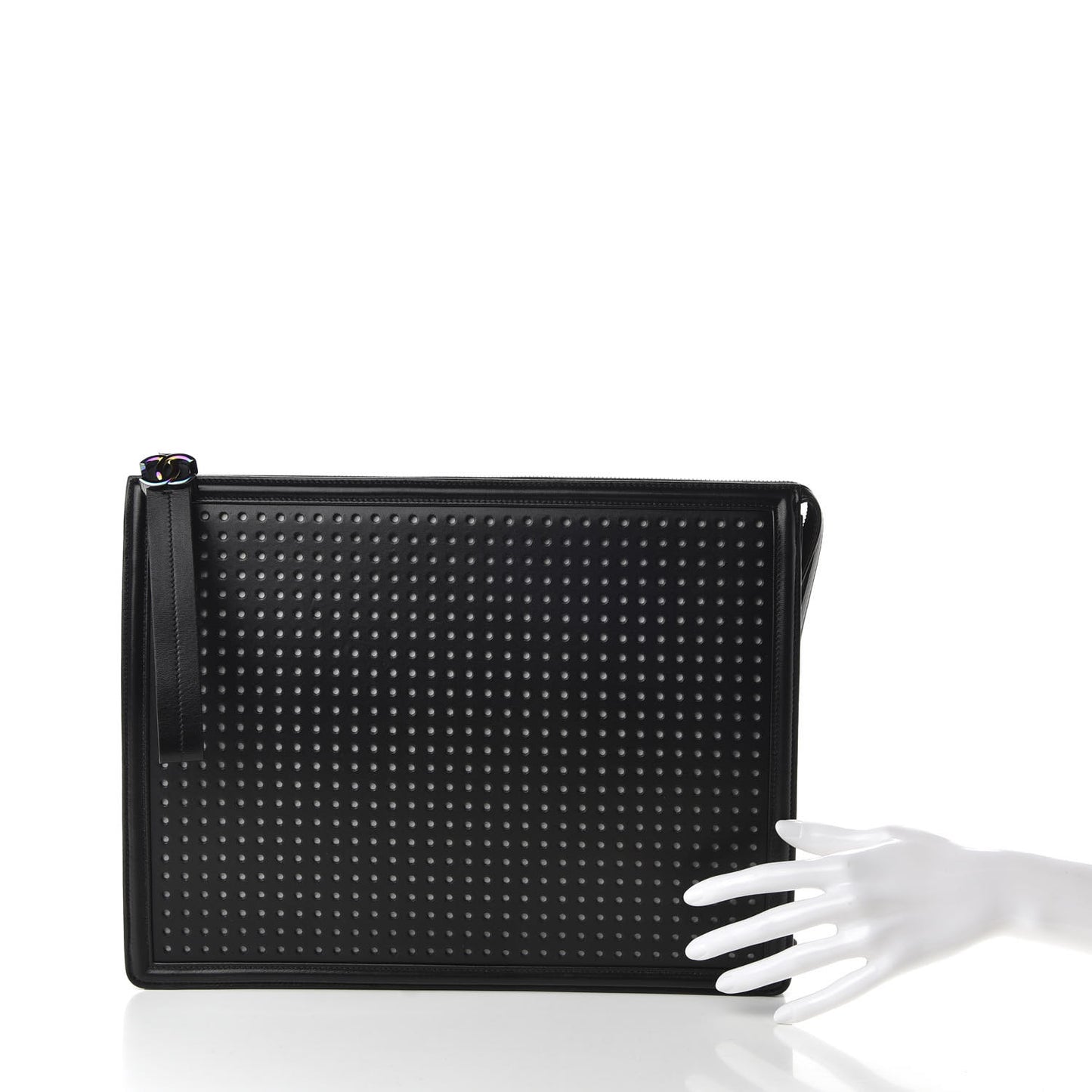Lambskin LED Boy 2.0 Clutch Black