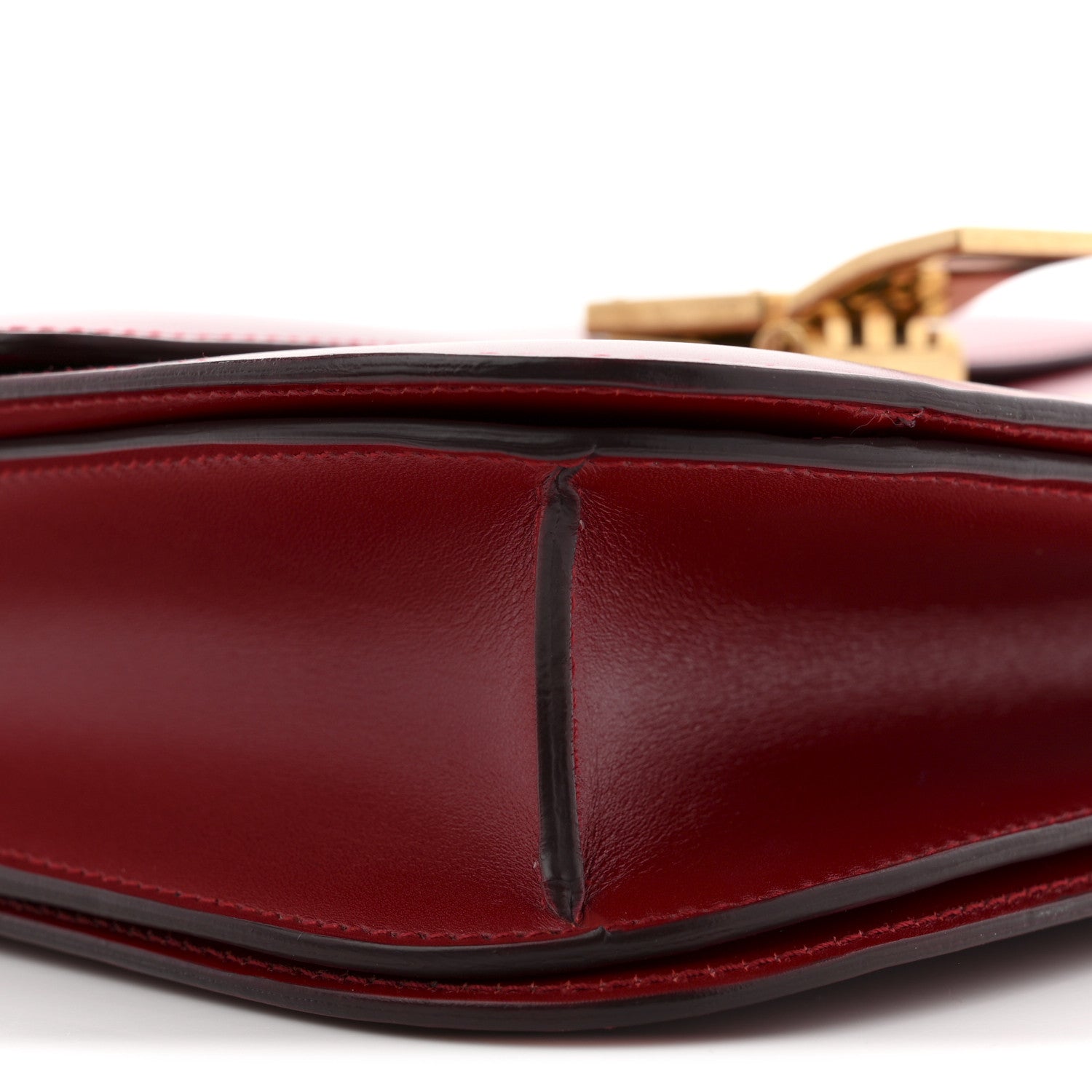 Celine Box Calfskin Medium Classic Box Flap Bag Red 9 of 12