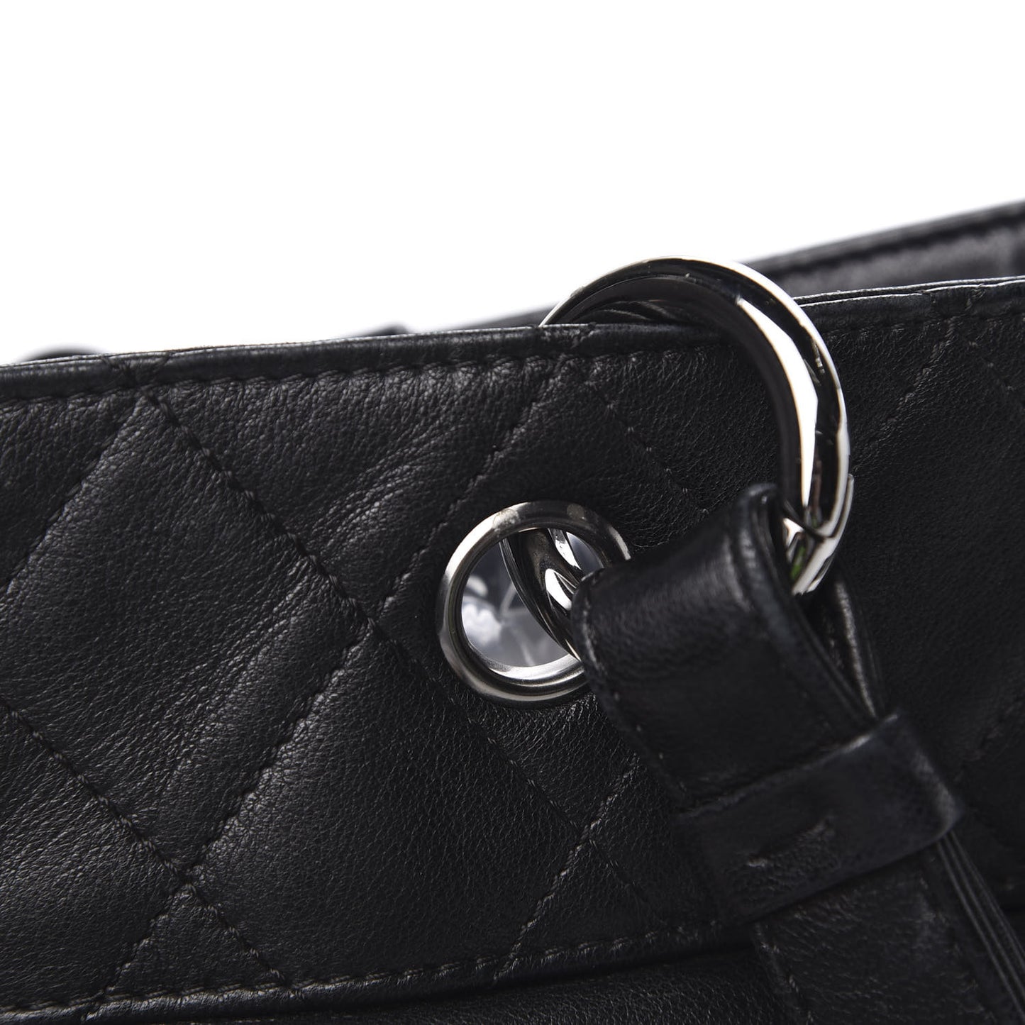Lambskin CC Shoulder Bag Black