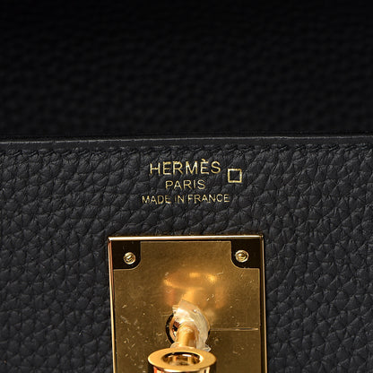 Hermes Togo Matte Alligator Kelly Retourne Touch 28 Black 17 of 39