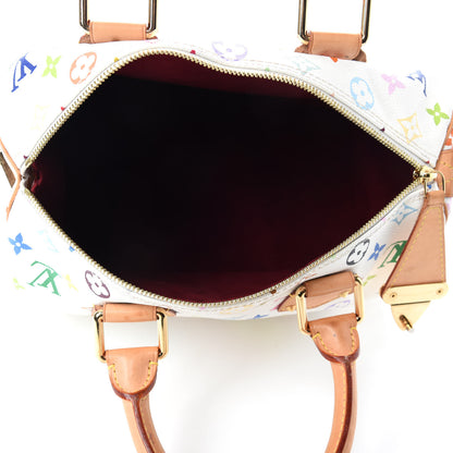 Louis Vuitton Monogram Multicolor Speedy 30 White 5 of 11