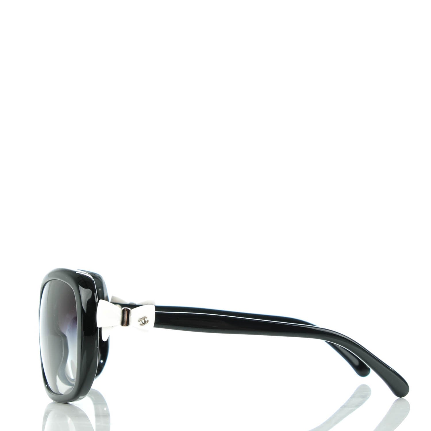 Chanel CC Bow Sunglasses 5171 Black White 2 of 6
