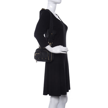 Louis Vuitton Calfskin Monogram Embossed Utility Crossbody Black 2 of 9