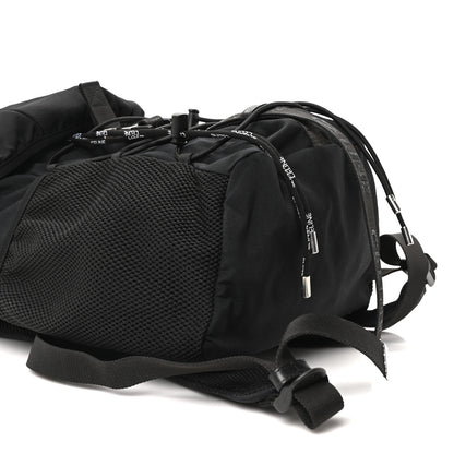 Celine Gabardine Logo Web Trekking Medium Backpack Black 8 of 9