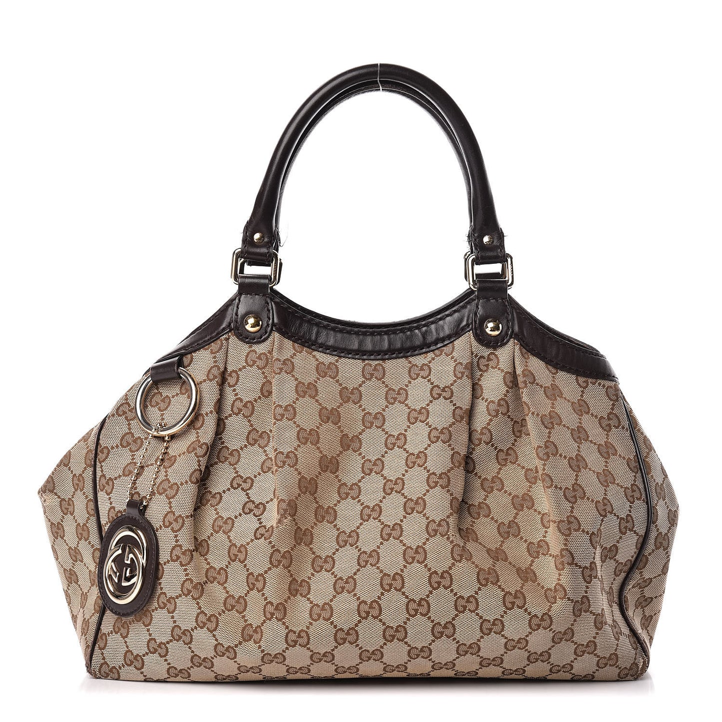 Monogram Medium Sukey Tote Dark Brown