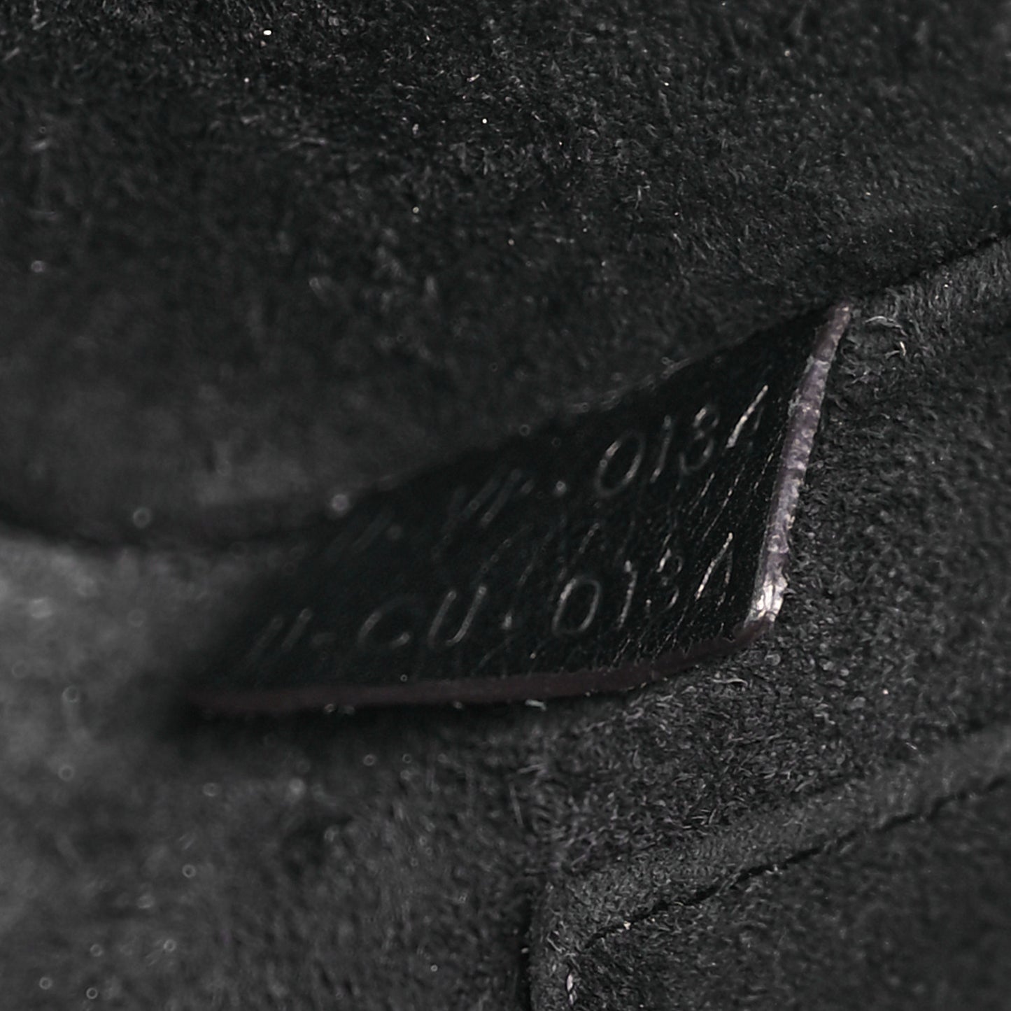 Drummed Calfskin Nano Luggage Black