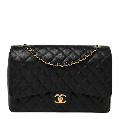 Chanel Caviar Quilted Maxi Double Flap Black 1 of 13