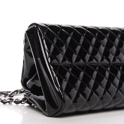 Chanel Patent Quilted Medium Just Mademoiselle Bowling Bag Black 6 of 10