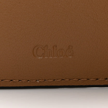 Chloe Metallic Calfskin Alphabet Trifold Wallet Gold 6 of 8
