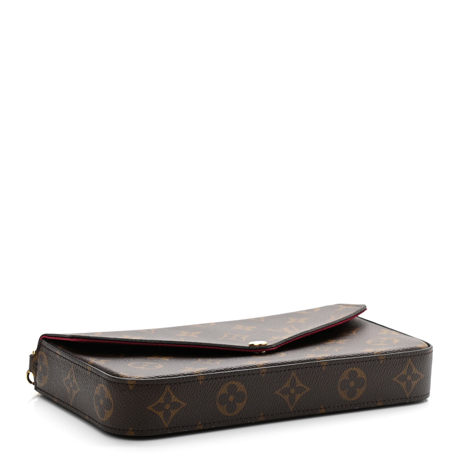 Louis Vuitton Monogram Pochette Felicie Chain Wallet Fuchsia 8 of 19
