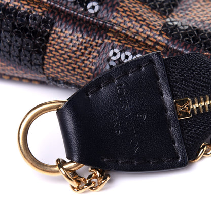 Louis Vuitton Damier Paillettes Mini Pochette Accessories Black 9 of 11