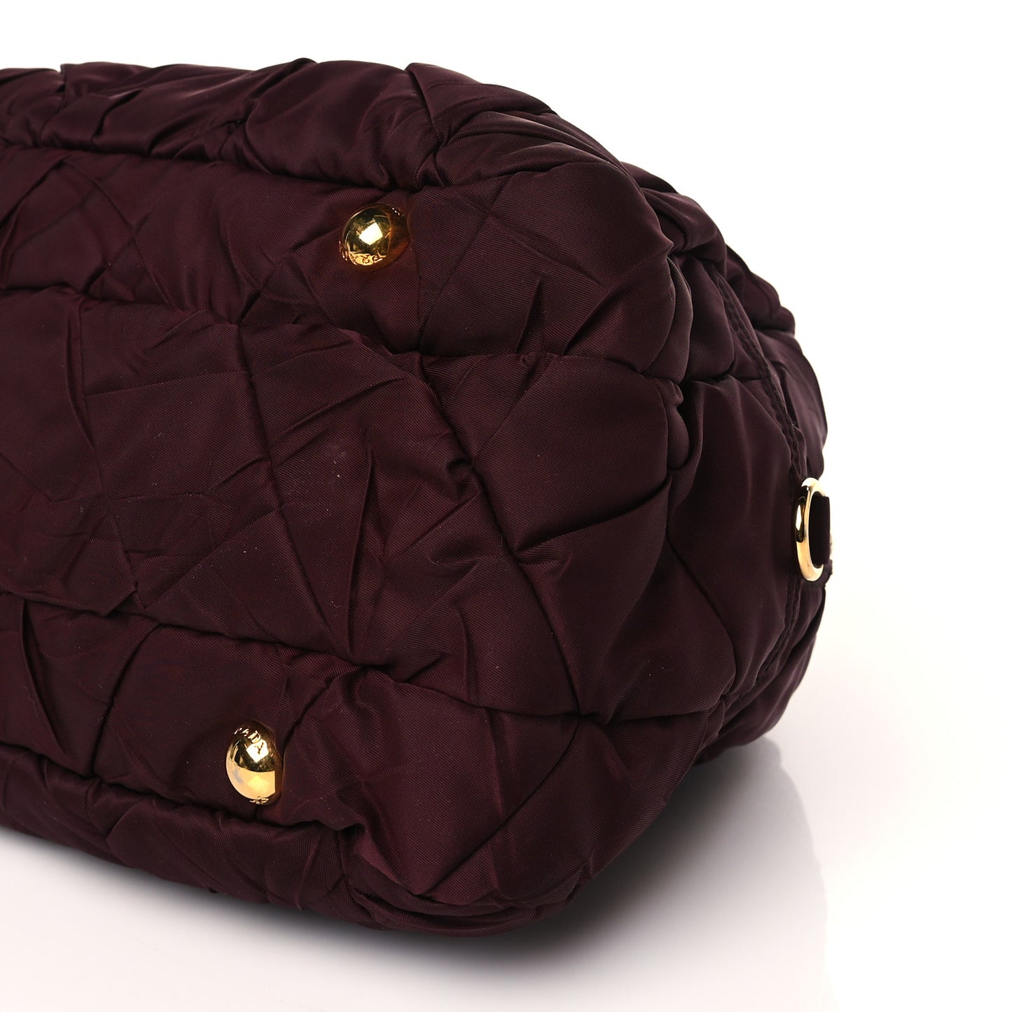 Tessuto Nylon Chevron Catena Bag Prugna