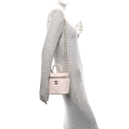 Chanel Lambskin Quilted Trendy Vanity Case Lilac 2 of 10