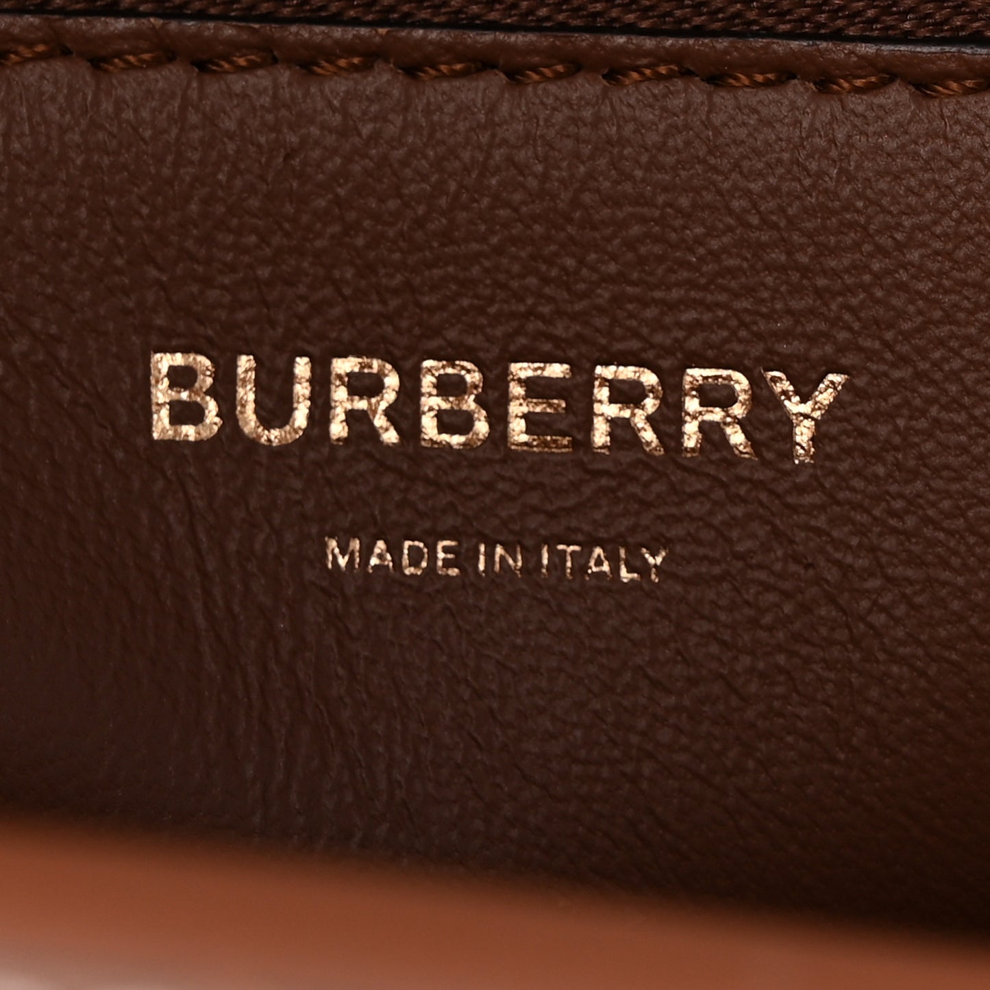 Smooth Calfskin Mini Pocket Bag Malt Brown