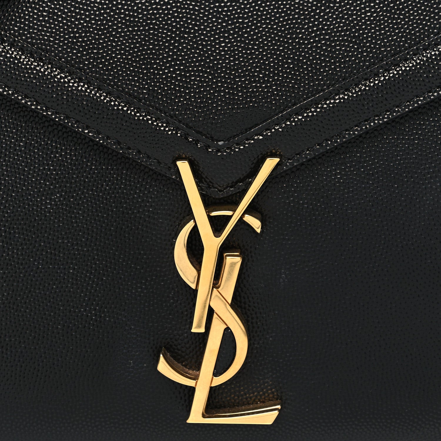 Saint Laurent Grain de Poudre Mini Classic Monogram Cassandra Top Handle Black 7 of 10