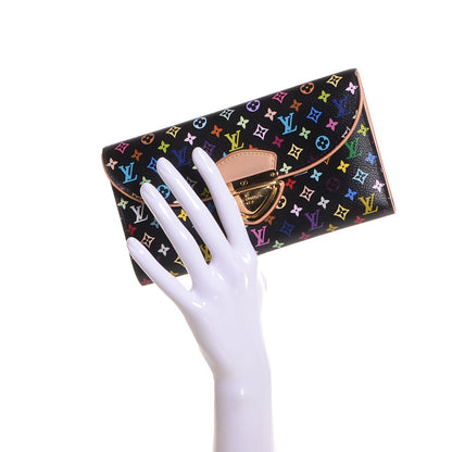 Louis Vuitton Monogram Multicolor Eugenie Wallet Black 2 of 8