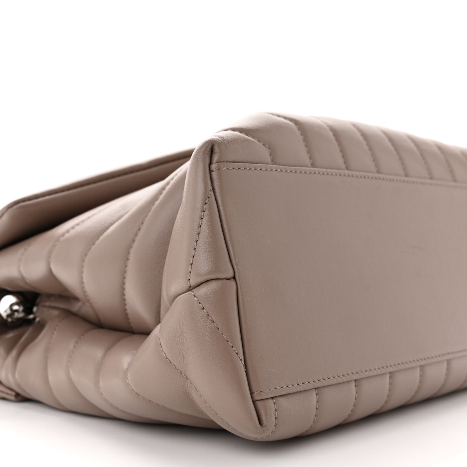 Saint Laurent Calfskin Y Quilted Monogram Medium Loulou Chain Satchel Rose Antic 9 of 12