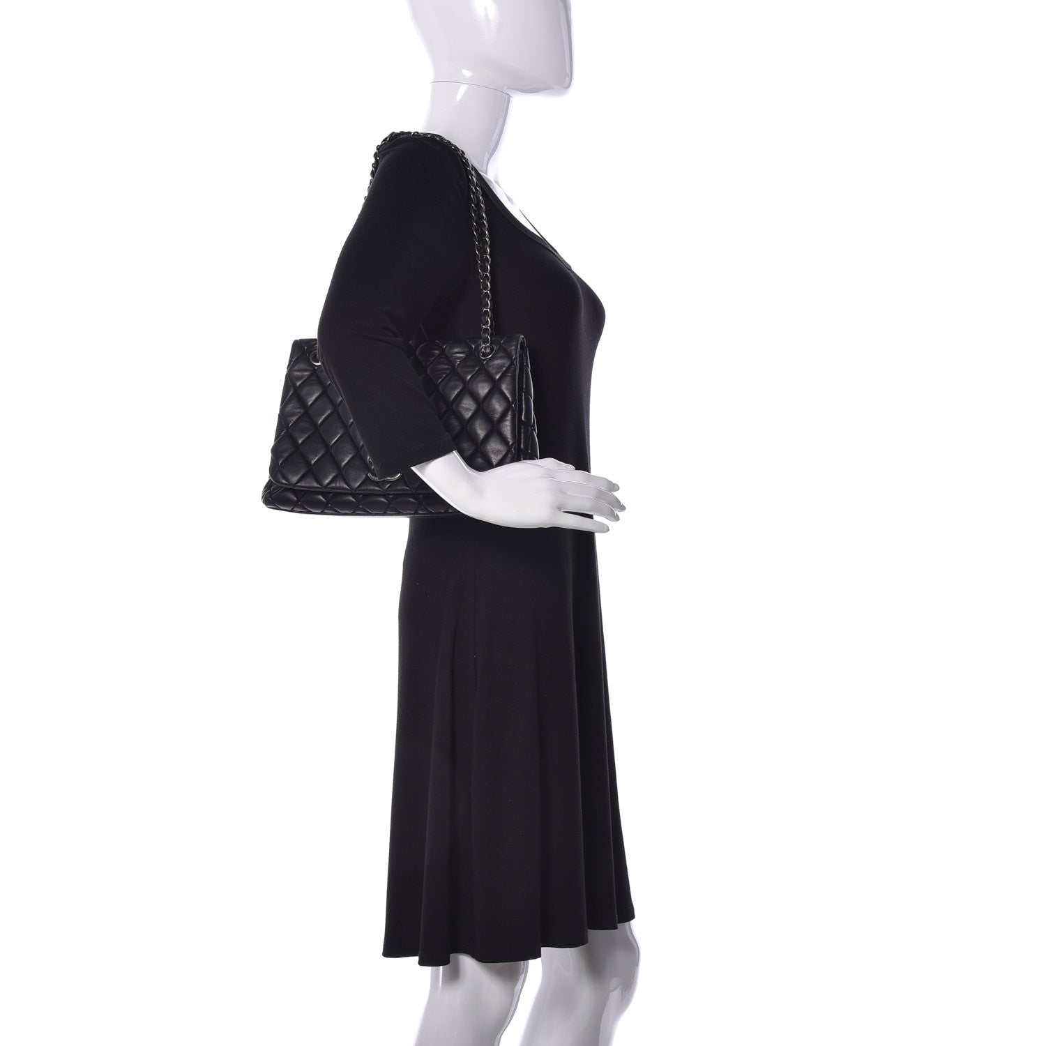 Chanel Lambskin Large New Bubble Flap Black 3 of 10