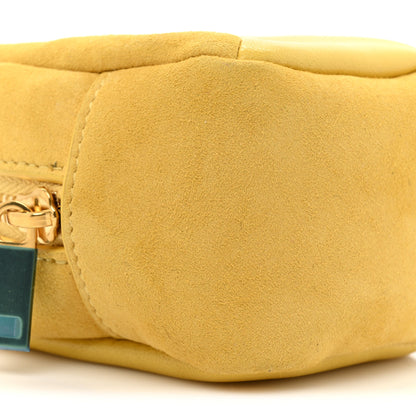 Saint Laurent Suede Lambskin Jaime Cube Charm Keychain Sunflower 8 of 14