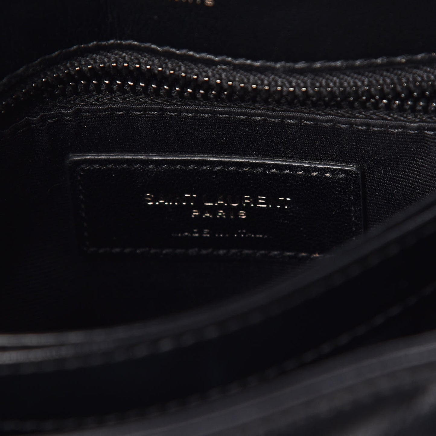 Calfskin Y Quilted Monogram Toy Loulou Crossbody Bag Black