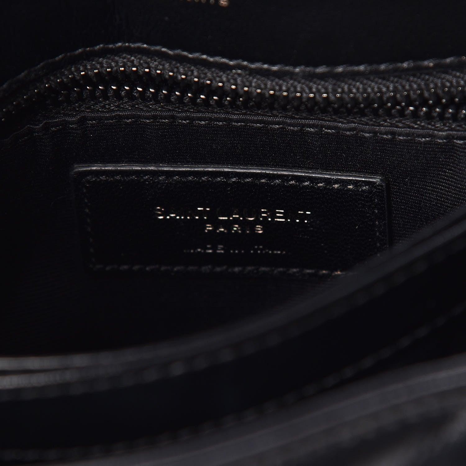 Saint Laurent Calfskin Y Quilted Monogram Toy Loulou Crossbody Bag Black 8 of 10