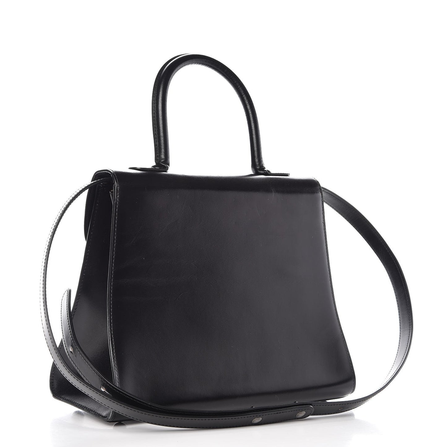 Box Calfskin MM Brillant Satchel Black