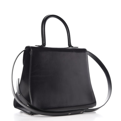Delvaux Box Calfskin MM Brillant Satchel Black 3 of 11