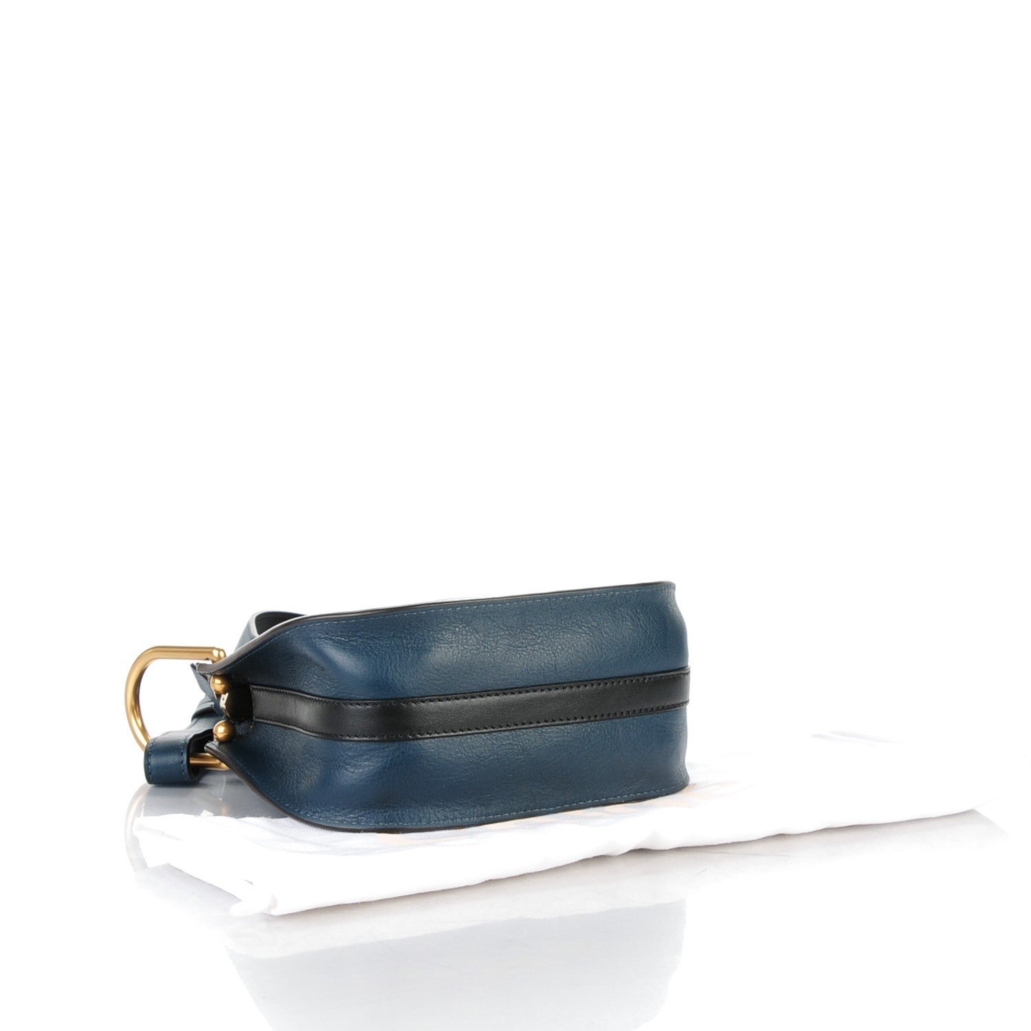 Chloe Grained Calfskin Nano Hayley Hobo Silver Blue 4 of 7