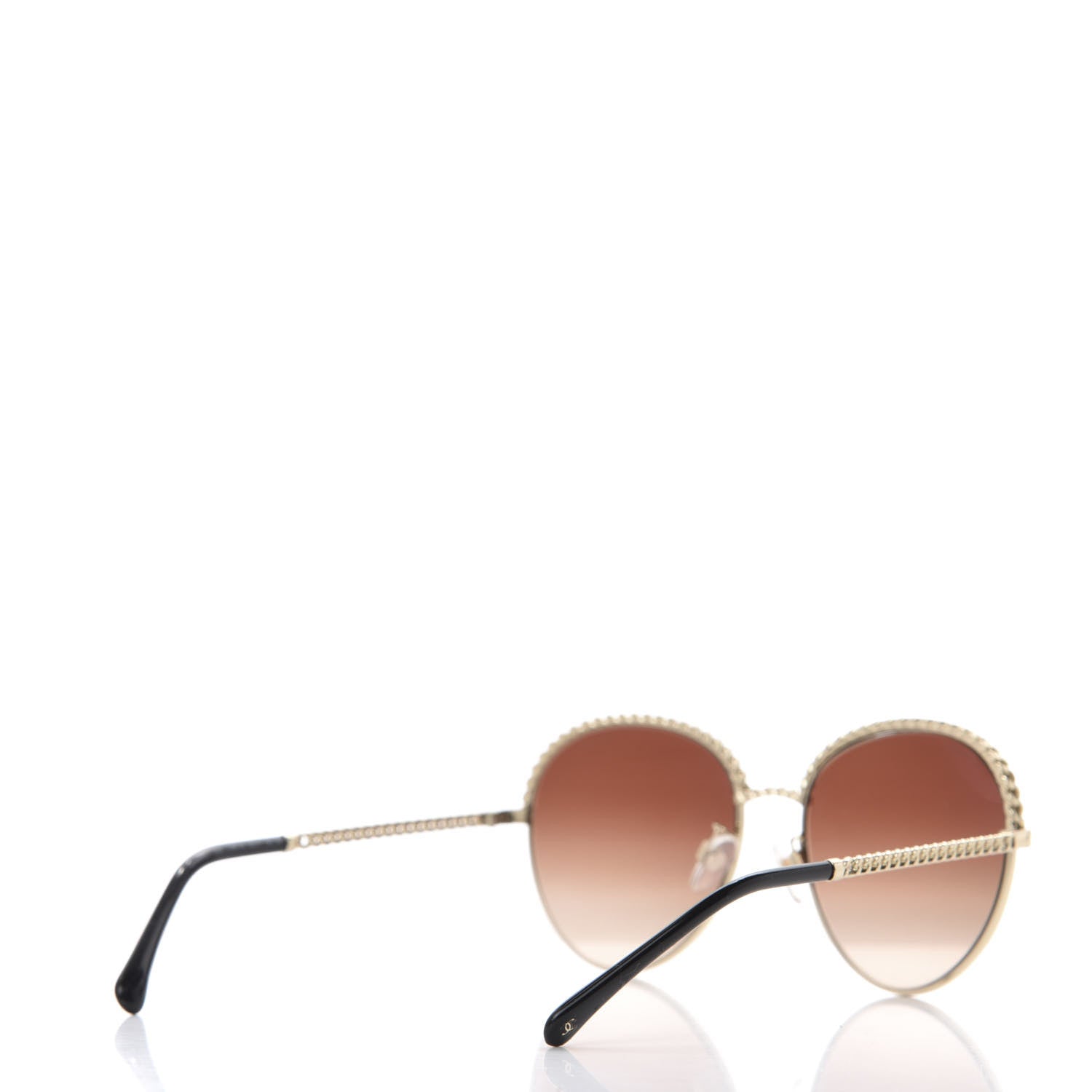 Chanel Chain Pantos Sunglasses 4242 Gold Brown 4 of 8