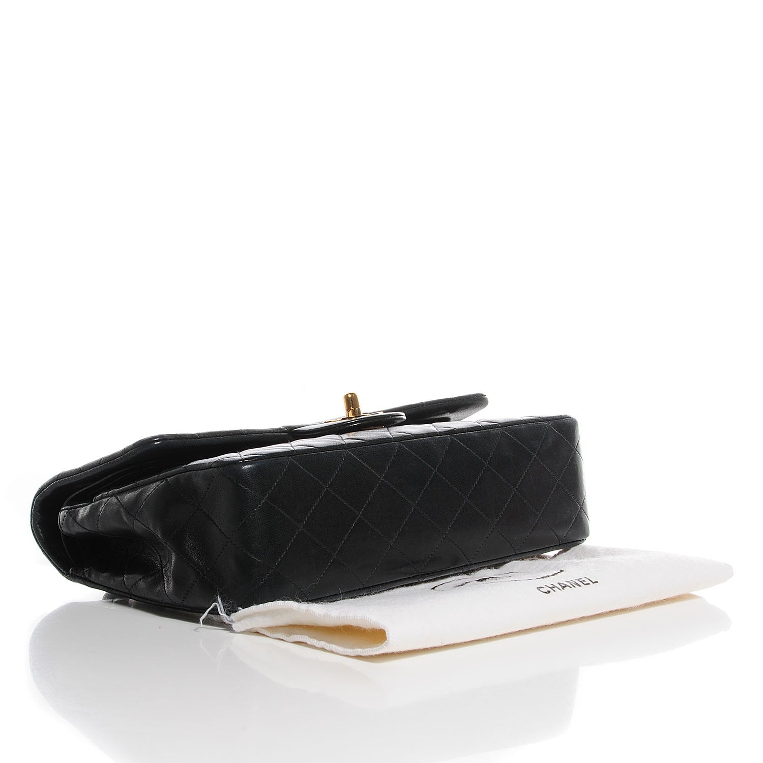 Chanel Lambskin Quilted Medium Double Flap Navy 4 of 9
