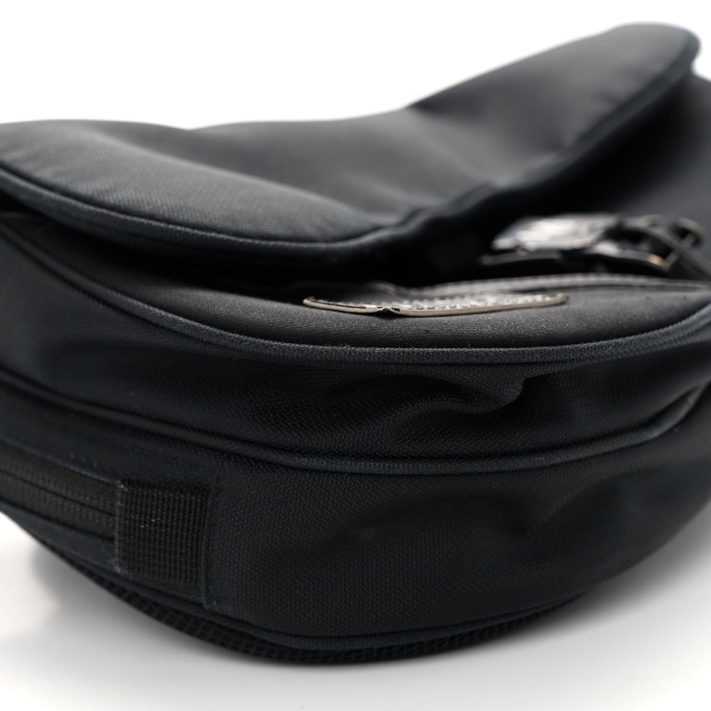 X MYSTERY RANCH Cordura Nylon Calfskin Saddle Messenger Bag Black