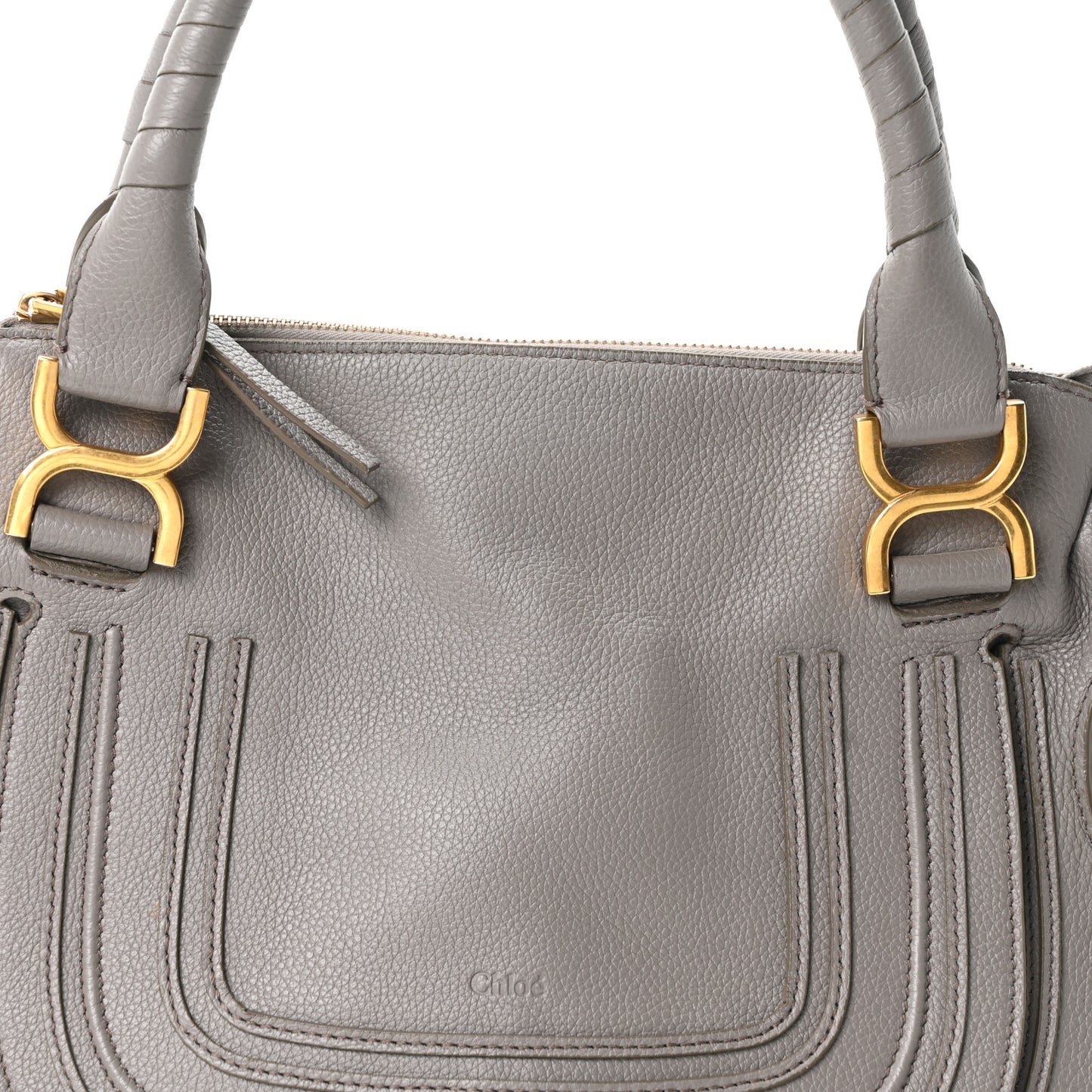 Calfskin Medium Marcie Satchel Cashmere Grey