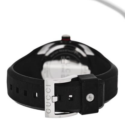 Gucci Stainless Steel Rubber 36mm Sync Web Quartz Watch Black 3 of 4