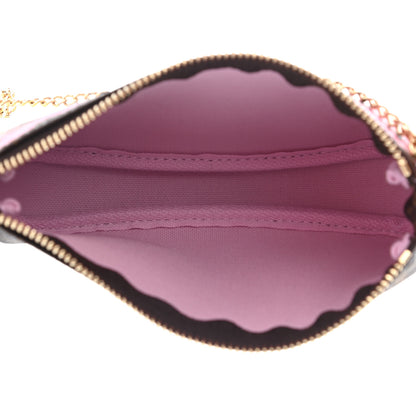 Louis Vuitton Monogram 2021 Christmas Animation Japanese Garden Mini Pochette Accessories Wisteria Pink 5 of 8