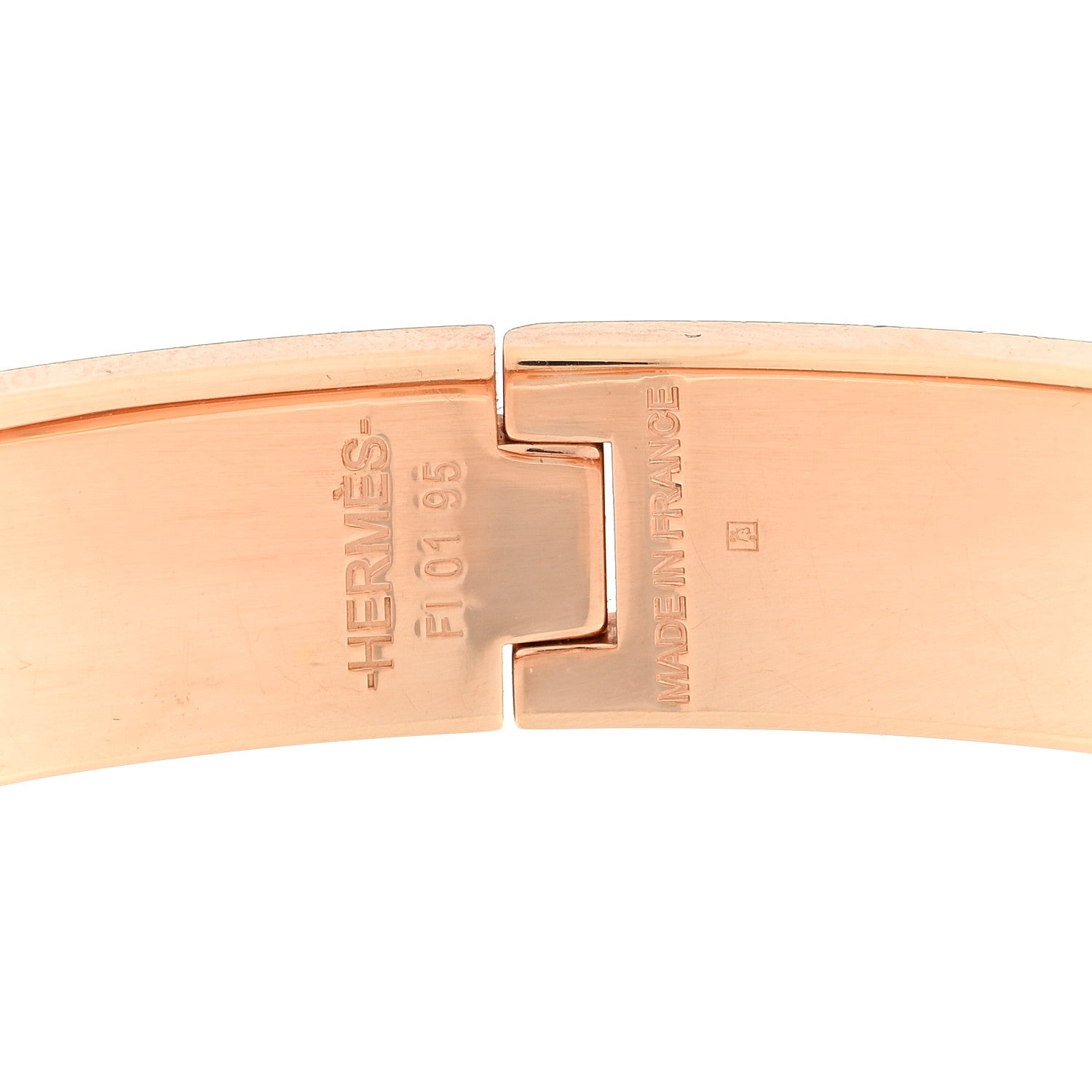 Hermes Enamel Narrow Clic Clac H Bracelet PM Rose Nacarat 3 of 3