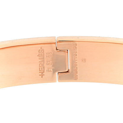 Hermes Enamel Narrow Clic Clac H Bracelet PM Rose Nacarat 3 of 3