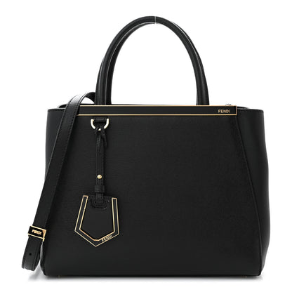 Fendi Vitello Elite Petite 2Jours Tote Black 1 of 11