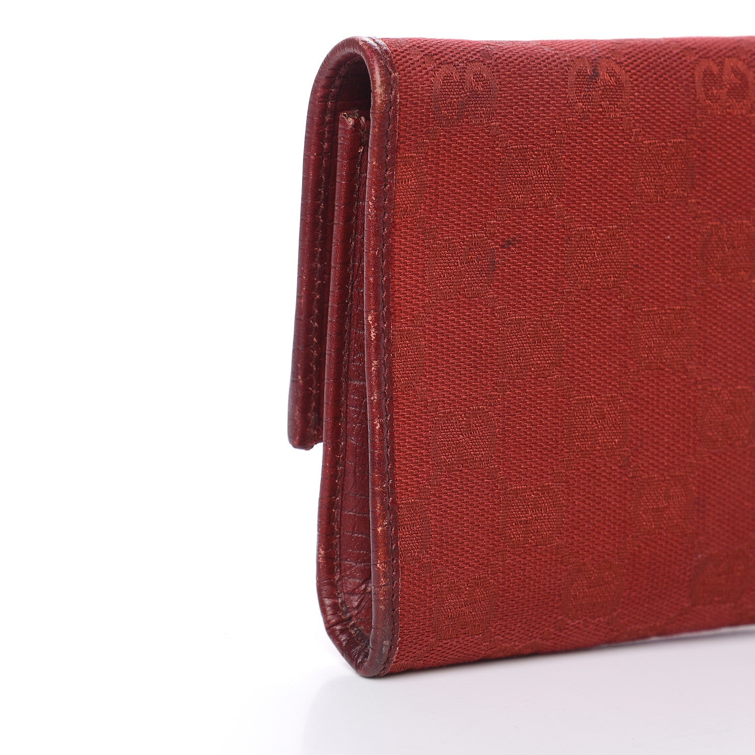 Gucci Monogram Bamboo Bar Clutch Red 11 of 14