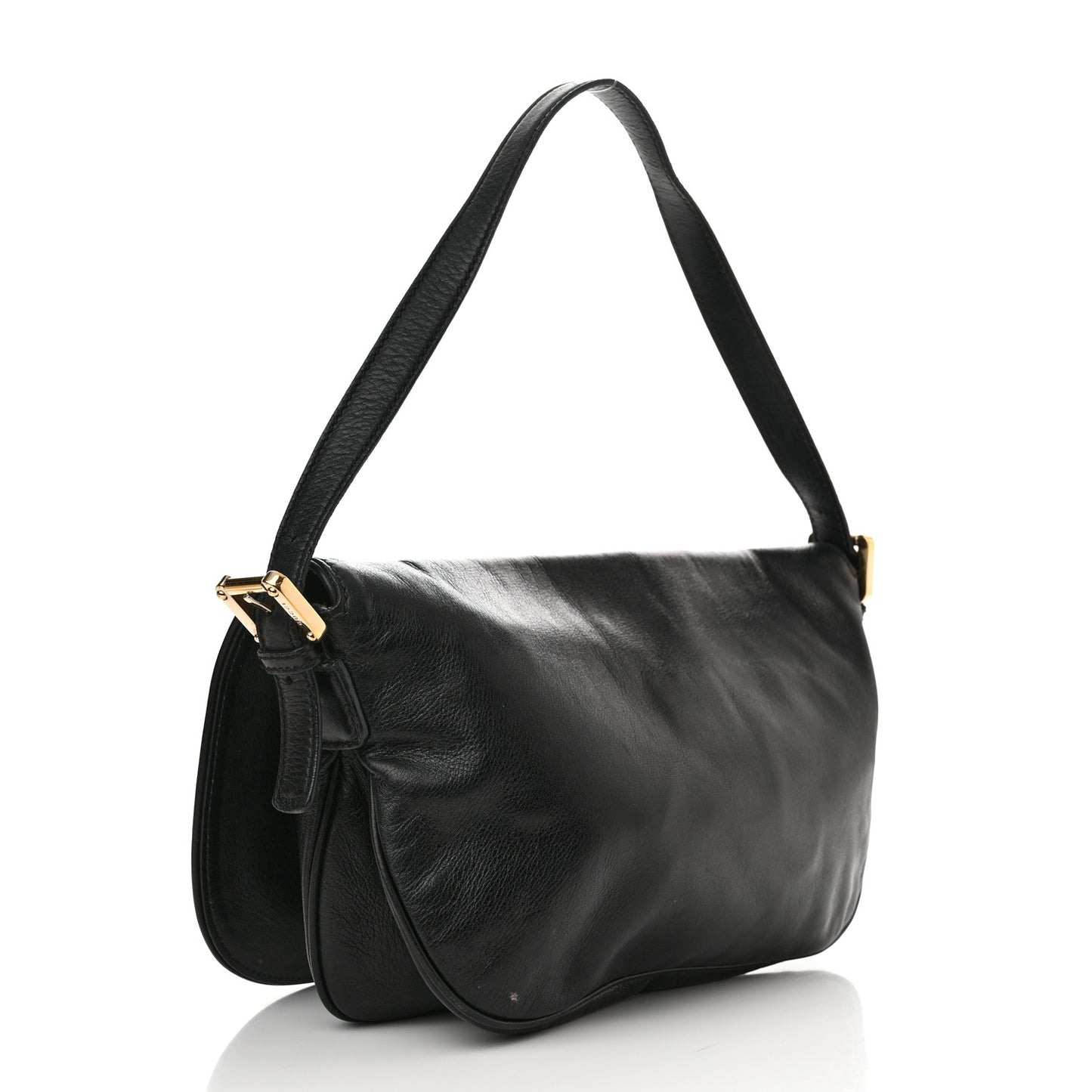 Calfskin Small Britt Shoulder Bag Black