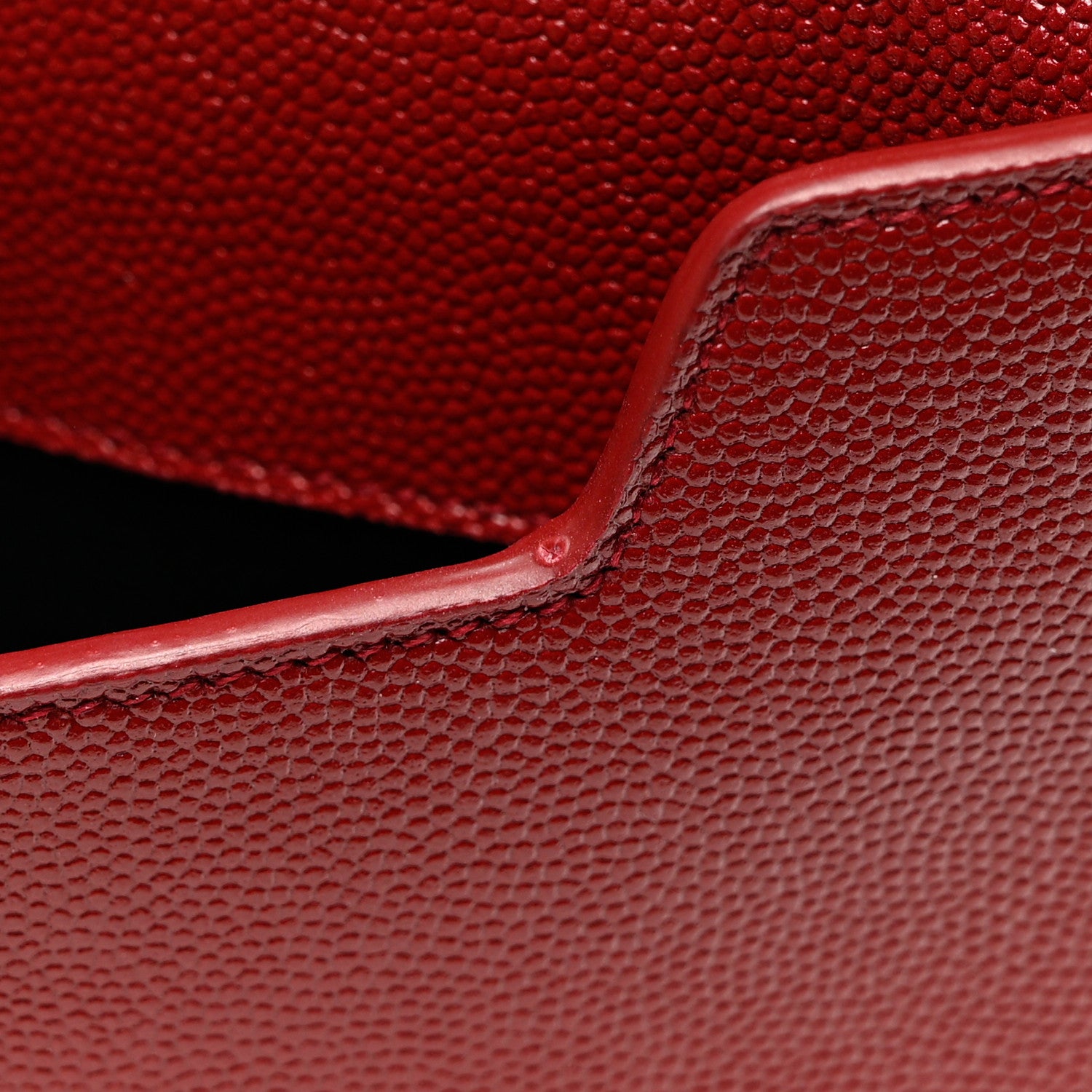 Saint Laurent Grain De Poudre Uptown Pouch Red 15 of 15